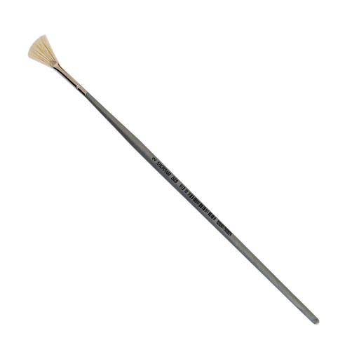 قلم مو چتری طبیعی سفید خرم شماره 2