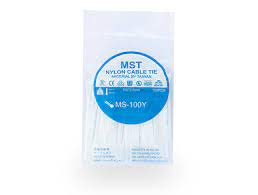 بست کمربندی MST سفید 15 بسته ای(150*2.5)