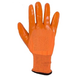 دستکش حوله ای نارنجی مشکی