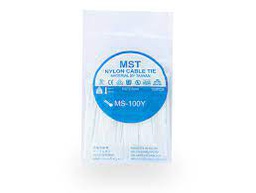 بست کمربندی MST سفید 10 بسته ای (100*2.5)